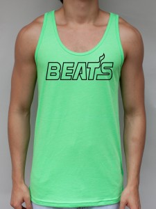 Beats - Neon Green Tank Top - EDM Clothing from JimmyTheSaint