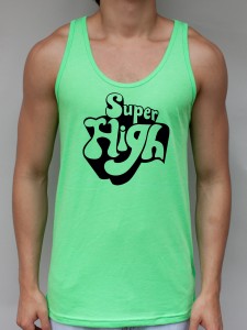 Super High Neon Green Tank Top - EDM Clothing from JimmyTheSaint